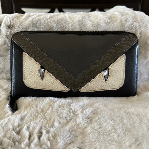 FENDI Bugseye Monster Long Wallet. P0019 - Picture 1 of 14